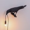 Stenska svetilka BIRD LOOKING LEFT, 33 cm, črna, Seletti