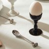 Žlica za jajca DRESSED, set 2 kosov, 12 cm, srebrna, Alessi