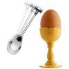 Žlica za jajca DRESSED, set 2 kosov, 12 cm, srebrna, Alessi
