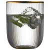 Kozarec za vodo PALERMO GOLD, set 4 kosov, 350 ml, Lyngby Glas