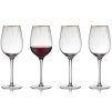 Kozarec za rdeče vino PALERMO GOLD, set 4 kosov, 300 ml, Lyngby Glas
