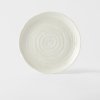 Stranski krožnik WHITE SPIRAL, 21,5 cm, bela, MIJ