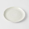 Stranski krožnik WHITE SPIRAL, 21,5 cm, bela, MIJ