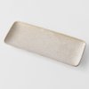 Servirni krožnik WHITE FADE 29,5 x 12 cm, bež, keramika, MIJ