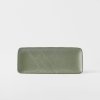 Servirni krožnik GREEN FADE, 29,5 x 12 cm, pravokotnik, zelen, MIJ