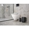 Držalo za wc ščetko TIME, 36 cm, črna, beton, Zone Denmark