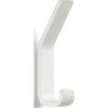 Kljukica za brisače RIM, 11 cm, dvojna, bela, aluminij, Zone Denmark