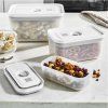 Vakuumske posode za hrano FRESH & SAVE, set 3 kosov, bela, plastika, Zwilling