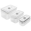 Vakuumske posode za hrano FRESH & SAVE, set 3 kosov, bela, plastika, Zwilling