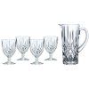 Kozarci z vrčem NOBLESSE, set 5, prozorna, Nachtmann