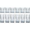 Komplet kozarcev HIGHLAND, za long drink in whisky, set 12 kosov, svetla, Nachtmann