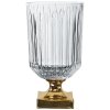 Vaza MINERVA GOLD, 32 cm, prozorna, Nachtmann