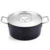 Casserole kozica ADAMANT 24 cm, 4,9 l, z nerez pokrovom za lonec, nelepljiva površina, Fissler