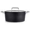 Casserole kozica ADAMANT 24 cm, 4,9 l, s steklenim Pokrov za lonec, nelepljiva površina, Fissler