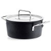 Set posode ADAMANT, pokrovi za lonec iz nerjavečega jekla, set 3 kosov, črna, aluminij, Fissler