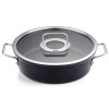 Casserole kozica ADAMANT 28 cm, 4,3 l, s steklenim Pokrov za lonec, nelepljiva površina, Fissler