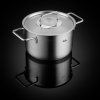 Set posode PURE, inox pokrov za lonec, set 4 kosov, inox, Fissler