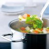 Visoka casserole kozica VISEO, 20 cm, srebrna, iz nerjavečega jekla, Fissler