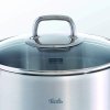 Visoka casserole kozica VISEO, 20 cm, srebrna, iz nerjavečega jekla, Fissler