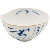 Servirna skleda DIESEL CLASSICS ON ACID KOI, 18 cm, bela/modra, porcelan, Seletti