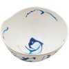 Servirna skleda DIESEL CLASSICS ON ACID KOI, 18 cm, bela/modra, porcelan, Seletti