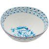 Jedilna skleda DIESEL CLASSICS ON ACID FIORI, 12 cm, bela/modra, porcelan, Seletti
