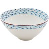 Jedilna skleda DIESEL CLASSICS ON ACID FIORI, 12 cm, bela/modra, porcelan, Seletti