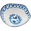 Servirna skleda DIESEL CLASSICS ON ACID PAJARO, 18 cm, bela/modra, porcelan, Seletti