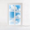 Dekorativna stenska svetilka WINDOW #3, 90 x 57 cm, bela, les/akril, Seletti