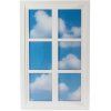 Dekorativna stenska svetilka WINDOW #3, 90 x 57 cm, bela, les/akril, Seletti