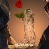 Vaza CRYSTALBOOTIE, 28 cm, prozorna, steklo, Seletti