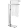 Stojalo za brisače LINEA, 80 cm, dvojni, mat, iz nerjavečega jekla, Zack
