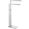 Stojalo za brisače LINEA, 80 cm, dvojni, mat, iz nerjavečega jekla, Zack