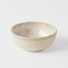 Jedilna skleda RIDGED ALABASTER, 160 ml, krem, keramika, MIJ