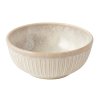 Jedilna skleda RIDGED ALABASTER, 160 ml, krem, keramika, MIJ
