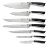Santoku nož EDONIST, 18 cm, zakovice iz nerjavečega jekla, črna, Lion Sabatier