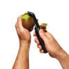 Lupilec za zelenjavo GOOD GRIPS, 18 cm, nazobčan, črn, plastičen, OXO