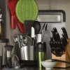 Odcejalnik jedilnega pribora GOOD GRIPS, 21 cm, siva, iz nerjavečega jekla, OXO