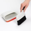 Smetišna in krtača set GOOD GRIPS, 19 cm, bela, plastika, OXO