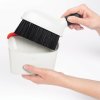 Smetišna in krtača set GOOD GRIPS, 19 cm, bela, plastika, OXO