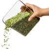 Kuhinjska posoda za shranjevanje POP STEEL, 1,6 l, pravokotna, plastika, OXO