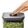 Kuhinjska posoda za shranjevanje POP STEEL 2,6 l, pravokotna, plastika, OXO