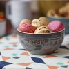 Jedilna skleda, 400 ml, set 4, siva, keramika, Staub
