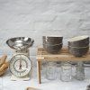 Jedilna skleda, 400 ml, set 4, siva, keramika, Staub