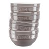 Jedilna skleda, 400 ml, set 4, siva, keramika, Staub