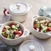 Posoda za peko, 10 cm, set 4, slonovina, keramika, Staub