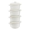 Posoda za peko, 10 cm, set 4, slonovina, keramika, Staub