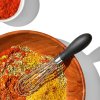 Metlica za stepanje GOOD GRIPS, 18 cm, črna, iz nerjavečega jekla, OXO