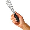 Metlica za stepanje GOOD GRIPS, 18 cm, črna, iz nerjavečega jekla, OXO