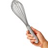 Mešalna metlica STEEL, 34 cm, srebrna, iz nerjavečega jekla, OXO